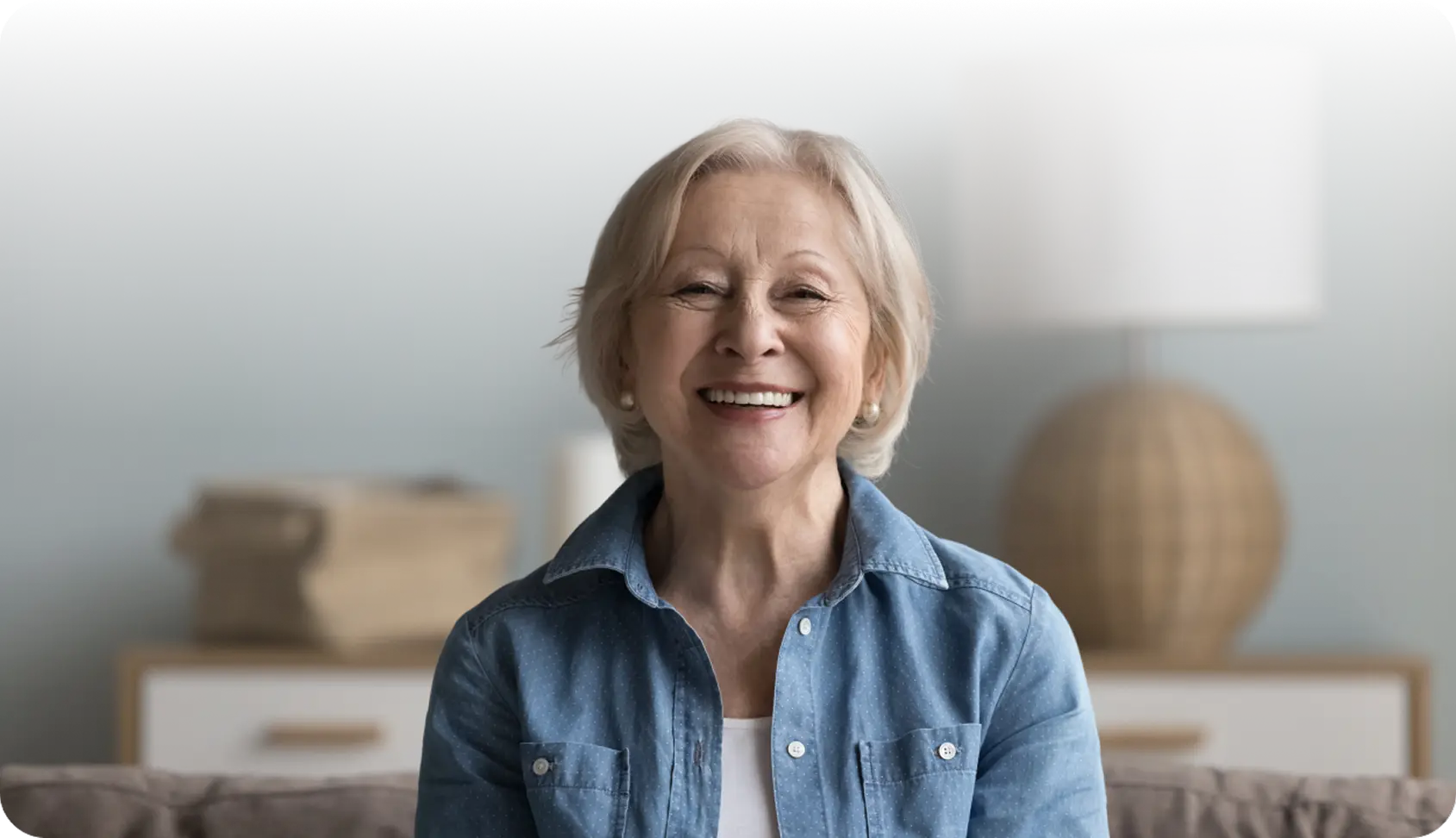 elderly lady transparent