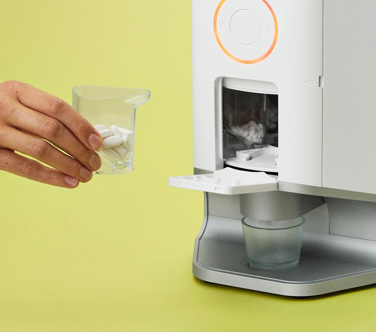 device hand fill closeup