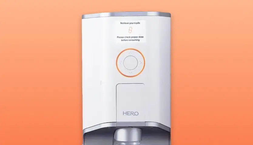 icon for Automatically sorts and dispenses up to a 90-day supply of 10 medications on schedule, with light and sound alerts at dose time.