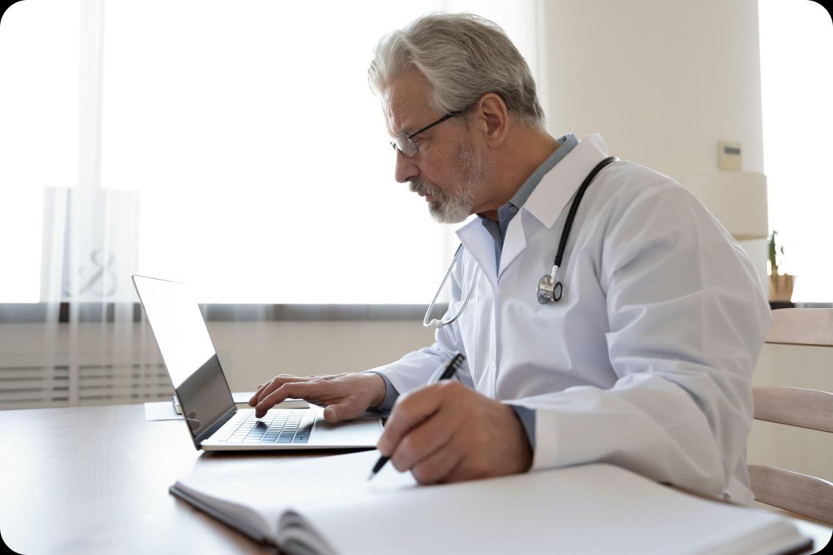 doctor male desk