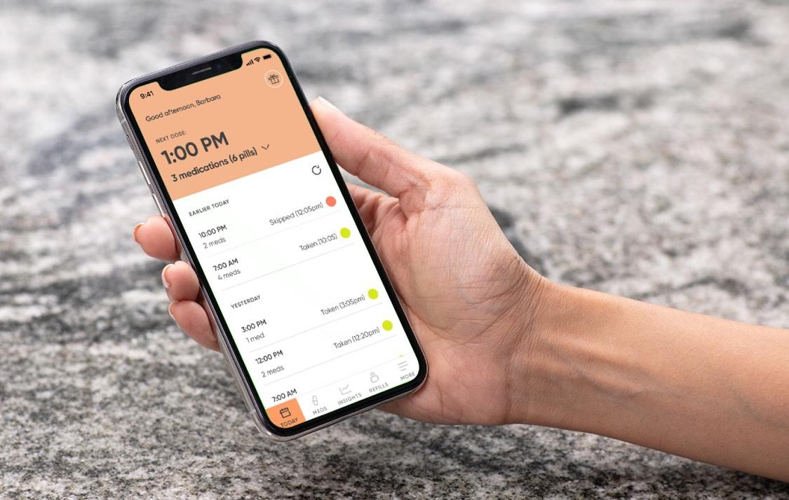 hand with app