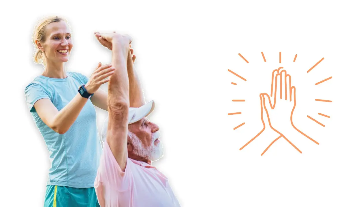 independent living people hands graphic