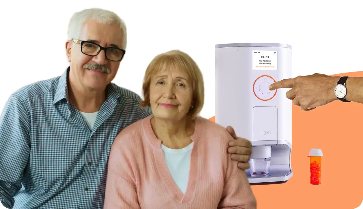 man woman hug device hand press prov